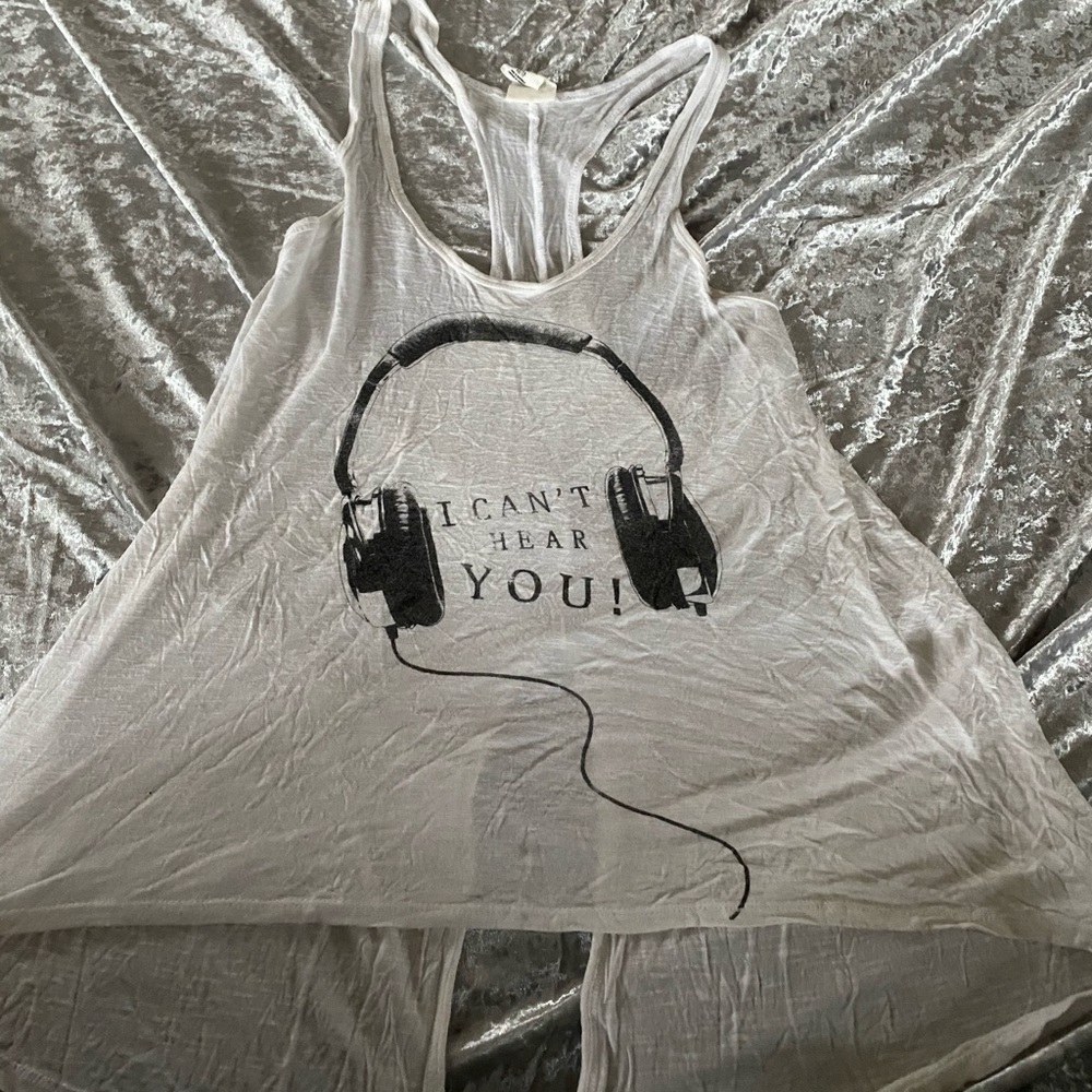 White tank top